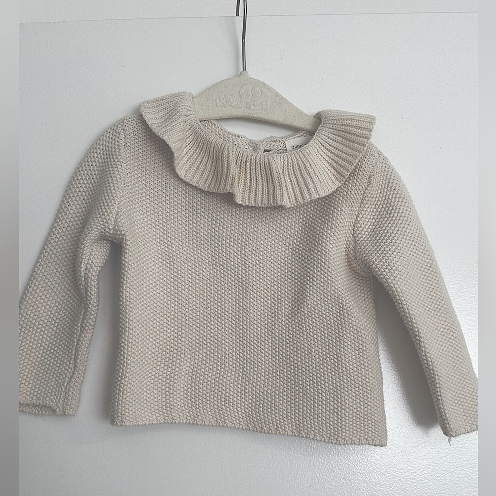 Quincy Mae Ruffle Neck Sweater